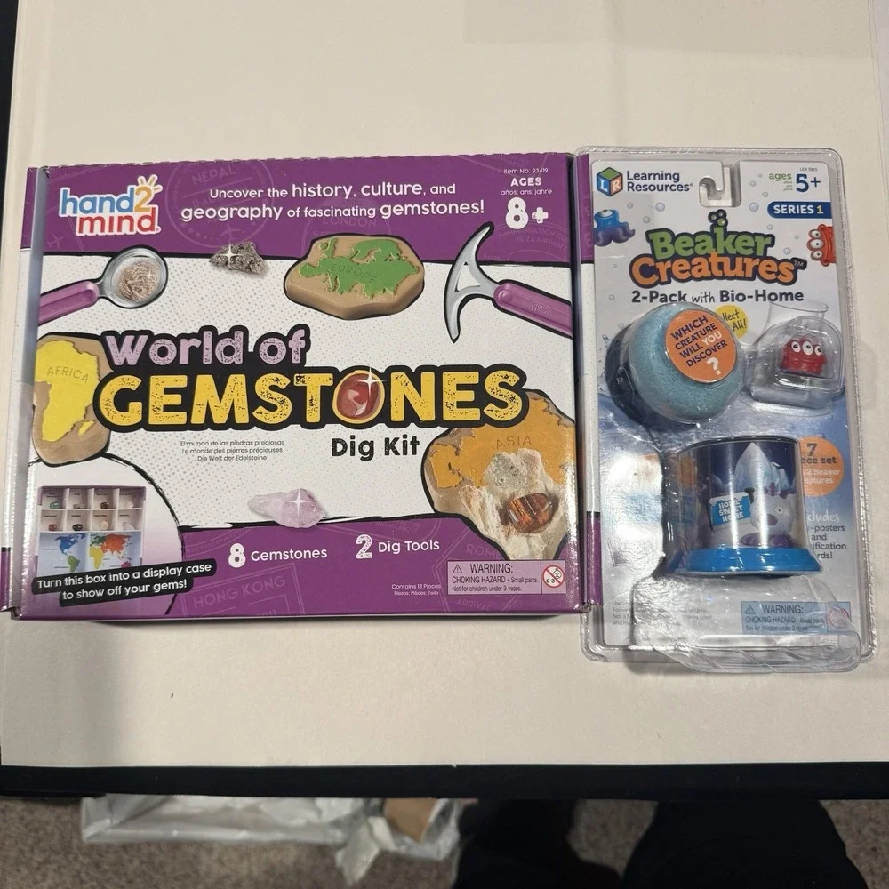 Learning Resources Beaker Creatures & Hand2Mind Gemstone Kit